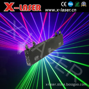 Three Head Scanning Laser, RGB Laser Rain